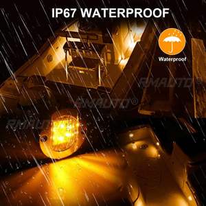 Luz LED de popa redonda para barco marino de 12 V CC, luz trasera LED blanca fría, accesorio para yate, azul/blanco/ámbar - Product Image 5