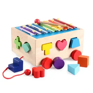 Tangram Teka-teki Otak Mainan Berwarna-warni Mainan Kayu Permainan Prasekolah Magination Intelektual Mainan Pendidikan Anak Hadiah Lucu Baru