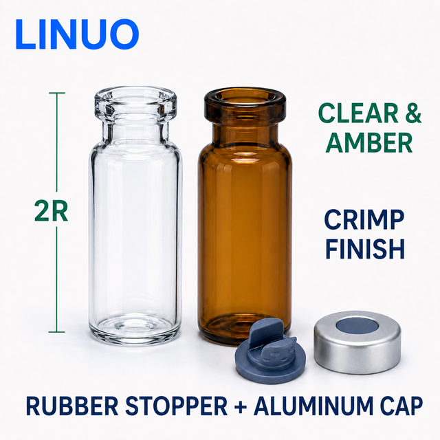 LINUO 2ml Glass Vial Sterile Glass Vials 3ml Sterile Vials 10ml Vial Peptide Vial Pharmaceutical Injection Vial Supplier OEM