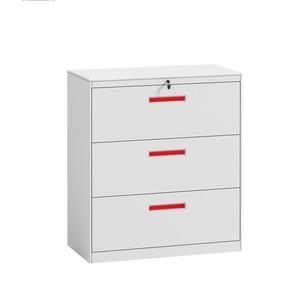 أدراج خزانة A3 و A4 حجم ورقة تخزين خزانات الملفات 4 درج قابل للقفل معدنية جانبية خزانات الملفات - Product Image 2