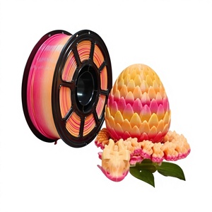เส้นพลาสติก PETG สำหรับพิมพ์ 3 มิติ สีรุ้งไล่เฉด ขนาด 1.75 มม. เหมาะสำหรับโรงงานและตลาดส่งออก สีไล่เฉดและสีสันสดใส - Product Image 1