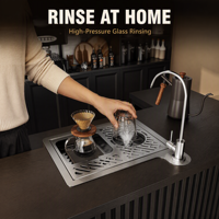 Rinseur automatique de pichets et de verres en acier inoxydable 304, nettoyeur de bouteilles haute pression pour évier de cuisine, outil de bar