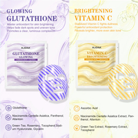Masque Hydrogel Coréen PDRN GHK-Cu Peptide de Cuivre VC Glutathion Bio Collagène Effet Lifting Profond Anti-Rides Soin Visage Nuit Effet Verre