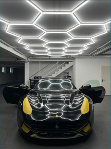 SUEZ Factory Hot Sale Qualidade 6500K Hexágono Garagem Iluminação Para Auto Showroom Lavagem Do Carro - Product Image 3