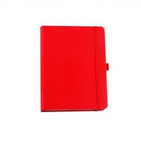 Carnet promotionnel A5 en cuir PU à couverture rigide avec logo personnalisé, impression UV, livraison rapide, porte-stylo, reliure thermique, pages vierges, vente en gros