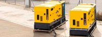 Groupe électrogène diesel insonorisé Atlas Copco QES20 20 kVA puissance de pointe pour la construction et l'atelier
