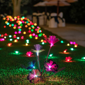 Lampada <span class=keywords><strong>Solare</strong></span> da Giardino a Forma di Fiore di Prugna, IP65, Ricaricabile, LED Dimmerabile, Resistente all'Acqua, Controllo Wireless, Luce Decorativa da Esterno - Product Image 2