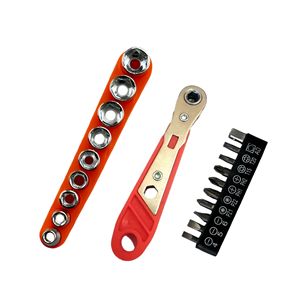 Mini <b>Ratchet</b> Wrench Kit Hex <b>Socket</b> Screwdriver Set Metric Manual Steel Diy Tool - Product Image 1