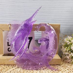 Moldes de fundición de resina hechos a mano para adornos decorativos de estilo DIY Ins X0271 molde de adorno de pescado de silicona para herramientas de pastel - Product Image 3