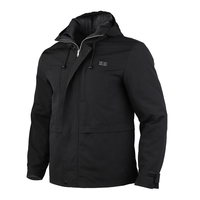 Veste chauffante à infrarouge pour hommes, coupe-vent, Parka de pêche, hiver