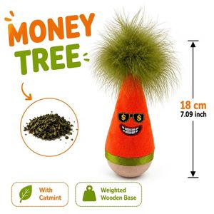 Jouet à mâcher en peluche à la catnip, jouet amusant pour chat, jouet interactif doux pour animaux de compagnie, pour chats d'intérieur - Product Image 6