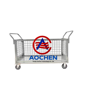 AOCHEN Chariot utilitaire en treillis métallique robuste avec roues pour l'entrepôt et le commerce électronique - Product Image 6