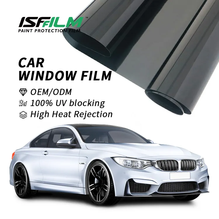 manufacturer photochromic nano ceramic solar automotive Roll removable Protective glass Window Auto Sunshade tint film for car