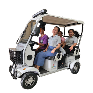 2025 nouveau Style coloré 4 roues urbain navettage électrique <span class=keywords><strong>Quad</strong></span> vélos vente chaude EBike pour 4 adultes Mini Bus et voiturette de Golf - Product Image 6