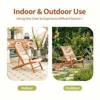 Chaise pliante d'extérieur en métal MeiQi, style vintage, chaise longue pour jardin, patio et balcon, parfaite pour les loisirs en plein air