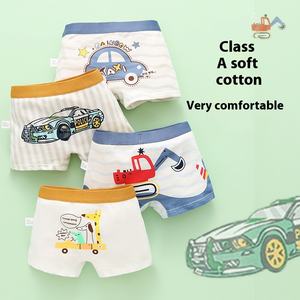 Vente en gros de caleçons boxeurs en coton pour garçons sous-vêtements respirants à motifs de dessins animés pour enfants en petites, moyennes <span class=keywords><strong>et</strong></span> grandes tailles pour étudiants - Product Image 6