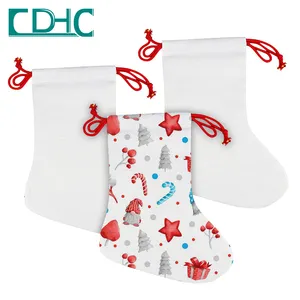 US China warehouse socks sublimation blanks New year home decoration gift socks Christmas decoration for sublimation DIY