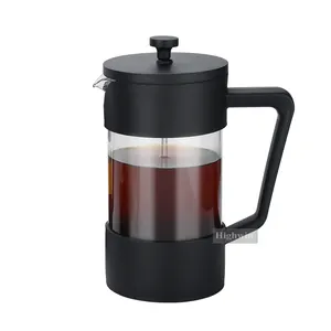 HIGHWIN Hochwertige Borosilikatglas-und Kunststoffrahmen-Kaffee presse für Kolben French Press