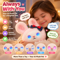 Intelligentes Plüsch-Kaninchen-Spielzeug KI-Interaktives Spielzeug für Kinder Tröstendes Stofftier Begleiter APP-Steuerung Sprechendes Elektrisches Haustier Kindergeschenk