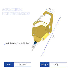60cm versenkbare PE-Schnur Aluminium legierung Mini Fishing Line Retraktor - Product Image 2