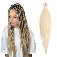 Mira 3X 225g Cabello Sintético Preestirado para Trenzas Yaki, 3 Paquetes de 52 Pulgadas, Textura Afro Yaki Suave, Trenzas Dobles Cosidas a Máquina