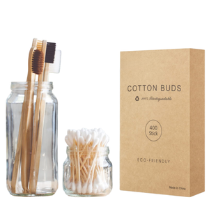 Hisopos de Algodón Biodegradables de Bambú para Oídos, Hisopos Desechables - Product Image 1