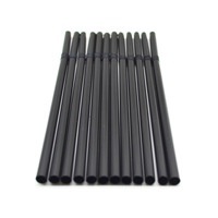 Pailles jetables 100% biodégradables, en PLA, sans plastique, 30 pailles