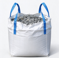 Sac Jumbo FIBC d'occasion remis à neuf, 2000 kg, durable, pour matériaux minéraux de construction