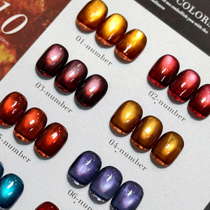 AILANUO Nouveau Design 10 Couleurs Vernis Gel Magnétique Effet Œil de Chat Cristal Clair de Lune Prise en Charge OEM Personnalisation Gratuite de la Marque et du Flacon - Product Image 5