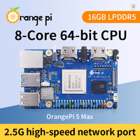 Orange Pi 5 Max 16 Go de RAM LPDDR5 Carte de développement Rockchip RK3588 M.2 PCIE 2.5G LAN WiFi+BT Ordinateur monocarte OrangePi 5 MAX