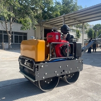 Rouleau vibratoire à double tambour à moteur diesel Storike SVH60 Mini Baby Hand Tandem Walk-behind, haute efficacité