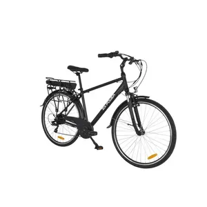 จักรยาน Urban 700c สำหรับผู้ชาย โครงอะลูมิเนียมราคาประหยัด ดีไซน์แบบ Step-through ความเร็ว 25 กม./ชม. มอเตอร์ไร้แปรงถ่าน แบตเตอรี่ลิเธียม โครงอะลูมิเนียม - Product Image 4