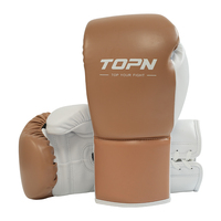 Gants de boxe professionnels en cuir microfibre blanc et dentelle pour jeunes, absorbant les chocs, 6-16 oz, pour entraînement en salle de sport