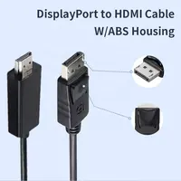 4K @ 60Hz 2K @ 60Hz 3m DP Display Port a HDMI Displayport a cavo HDMI