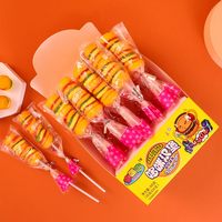 Vente chaude Délicieux En Vrac Doux Hamburger En Forme De Bonbons Gummy Snack Alimentaire Enfants Fruité Gel Gummy Creative Fruit Gummy Candy