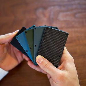 メンズトレンドポータブルマジックエラスティックキャッシュストラップマネークリップウォレットポケットメタルビジネスアルミカードホルダーウォレット - Product Image 1