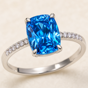Anello con Design Geometrico a Quattro Punte, Anello Classico da Dito per Donne - Product Image 6