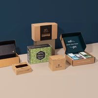 Boîte d'expédition en carton ondulé avec logo personnalisé, emballage plat découpé à l'emporte-pièce pour un assemblage et un stockage faciles