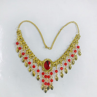 Ensemble de bijoux de mode d'inspiration italienne Jh541, collier plaqué, directement d'Inde, Comores, Mayotte, utilisé pour les spectacles sur scène