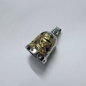 Pendentif cloche en acier inoxydable yunnique avec motif d'aigle et d'étoile pour collier cadeau de cyclisme - Product Image 2