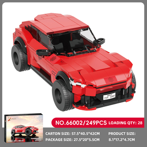 ชุดบล็อกก่อสร้างที่สร้างสรรค์ของ Moc-รถสปอร์ตสปีดแชมเปี้ยนเรซเซอร์โรงรถของเล่นสำหรับเด็กผู้ชายยานพาหนะการแข่งกีฬาการสร้างบล็อคของเล่น - Product Image 6