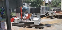 Machine de profilage de pierre de marbre de granit avec le moteur et l'équipement de coupe et de polissage de PLC