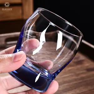 Bicchiere da acqua in vetro resistente al calore senza piombo bicchiere da birra per whisky bicchiere da Shot con fondo pesante