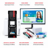 Imprimante de cartes d'identité Evolis Primacy 2, imprimante de cartes PVC recto-verso, 280 cartes par heure, 300x600 dpi, codage de cartes intelligentes, USB Ethernet