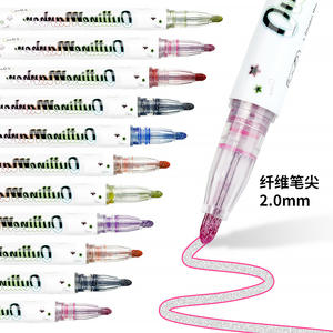 Graffiti Schimmer-Marker Selbstkonturierende Metallic-Konturenmarker Stifte, Doppellinien-Konturenstifte für Kunst Handbuch Zeichnen - Product Image 2