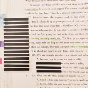 Transparent Self-Adhesive PET Color Stickers for School Office TABS <b>Sticky</b> <b>Note</b> Flags Back-to-School Essentials Stationery - Product Image 5