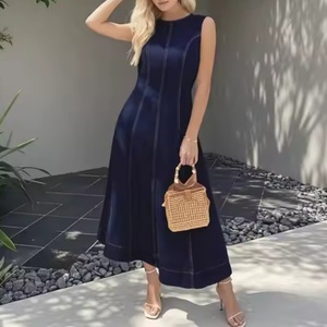 Nouvelle Robe Slim Tendance en Coton Vintage pour l'Été – Robe en Jean Personnalisée pour Femme - Product Image 1