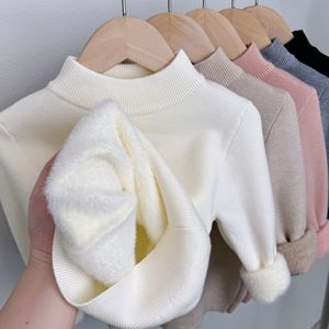 Maglione Invernale Spesso per Bambine, Manica Lunga, Collo Tondo, Pullover in Pile per Bambini, Maglione Base - Product Image 3