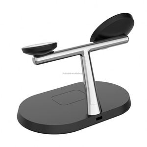 15W 3-in-1 Folding Stand Wireless Charger Type-C with Fast <b>Adapters</b> for Smartphones Smartwatches Earphones - Product Image 2