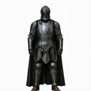 Armadura Medieval Plateada de Cuerpo Completo, Hecha a Mano, Disfraz de Caballero, Armadura Metálica para Cosplay, Halloween, Feria Renacentista - Product Image 1